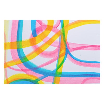 Tablou Canvas Abstract "Color treads"