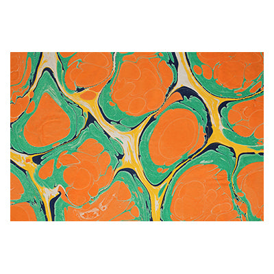 Tablou Canvas Abstract "Orange green"